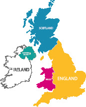 Map of the United Kingdom